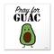 Stupell Industries Pray for Guac Wooden Wall Plaque